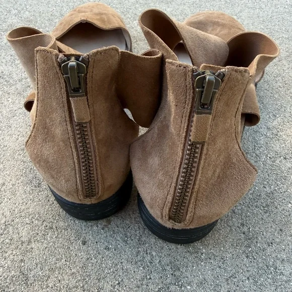 Eileen Fisher suede sandals carver criss cross preloved size 8.5 - Picture 4 of 8